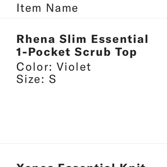 Jannuu Violet scrub top - Picture 5 of 5